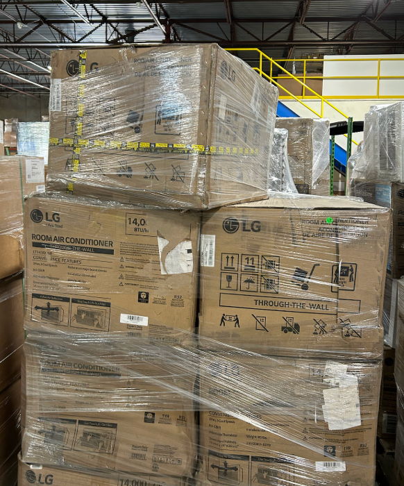 A/C Truckload — Mix of New, Return, Refurbished — 149 units / 21 pallets — FOB TX